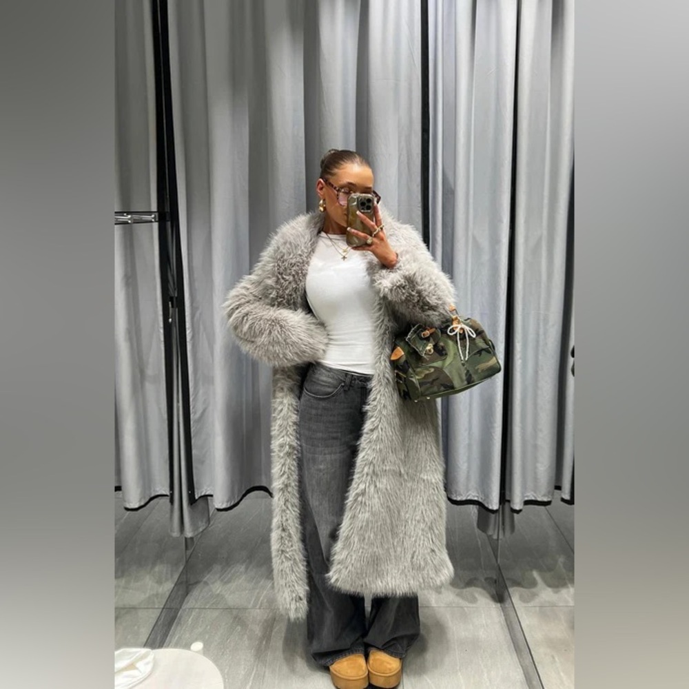 Faux fur coat jobelle - Picture 6 of 14